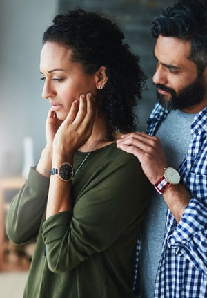 Husband empathizes with his wife's sadness